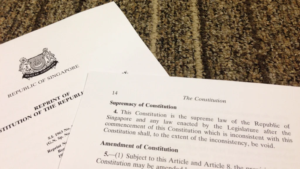 Singapore's Constitution was framed